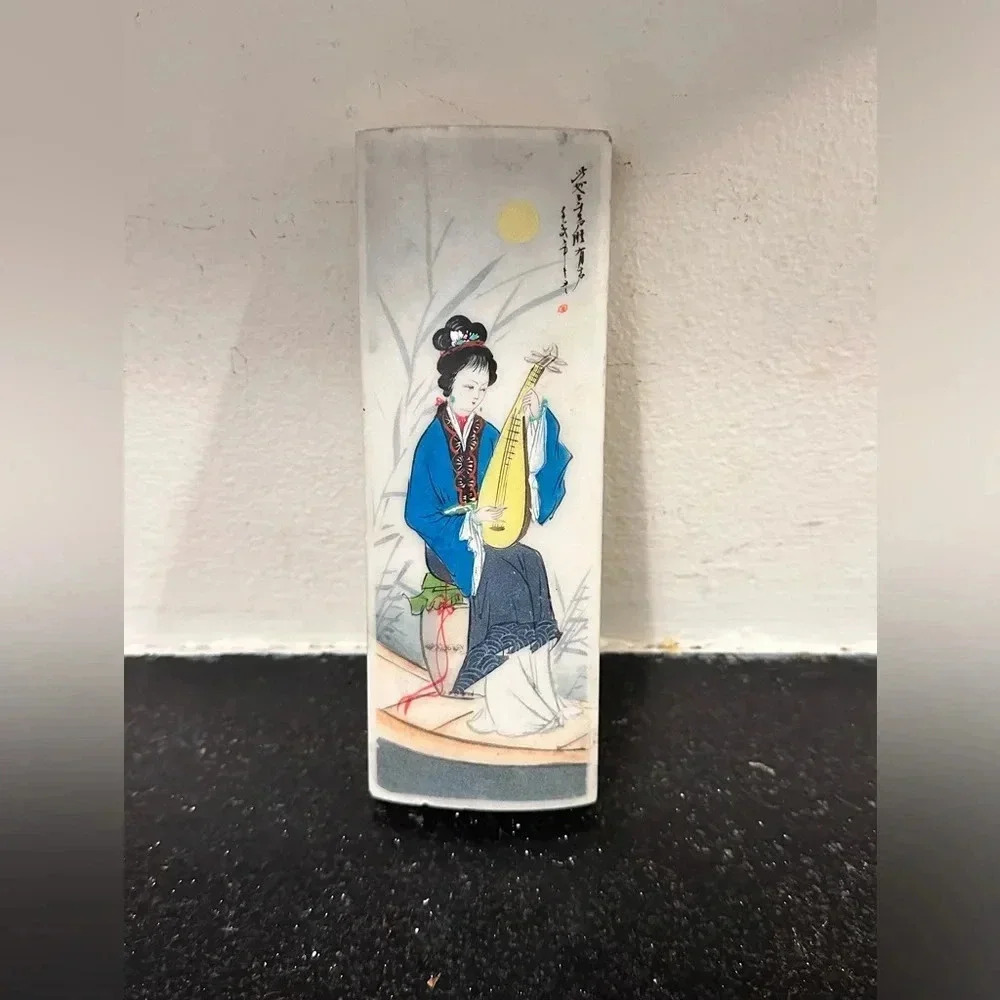 Vintage Marble Paperweight by Lillian Vernon Hand Painted